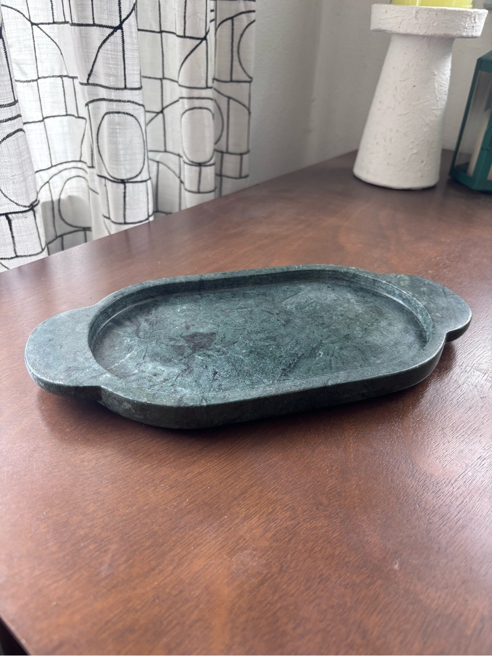 Opalhouse Jungalow Green Marble Tray